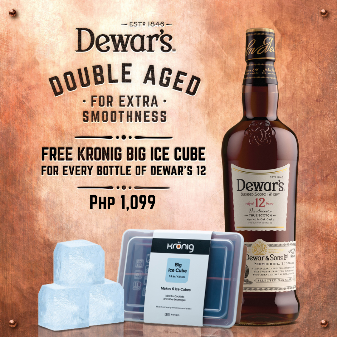 Kronig Dewar's Collab Promo - Buy Dewar's 12YO, get free Kronig Big Ice Cube