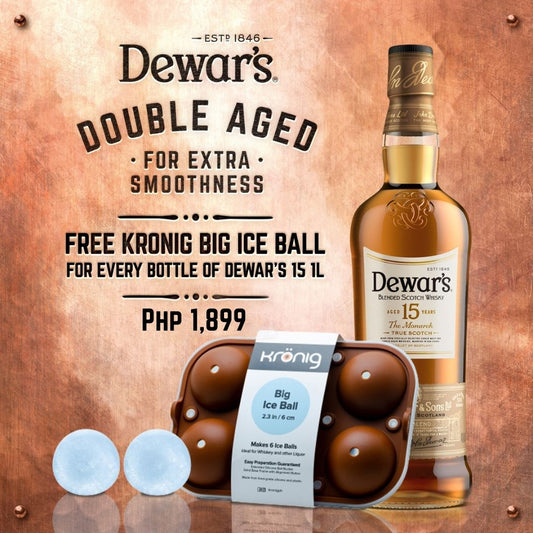 Kronig Dewar's Collab Promo - Buy Dewar's 15YO, get free Kronig Big Ice Ball